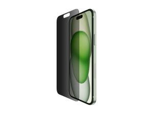 Belkin ScreenForce Pro - Protection d'écran pour téléphone portable - 2.5D - verre - avec filtre de confidentialité - verre - pour Apple iPhone 14 Pro, 15 - OVA147ZZ - Accessoires pour téléphone portable