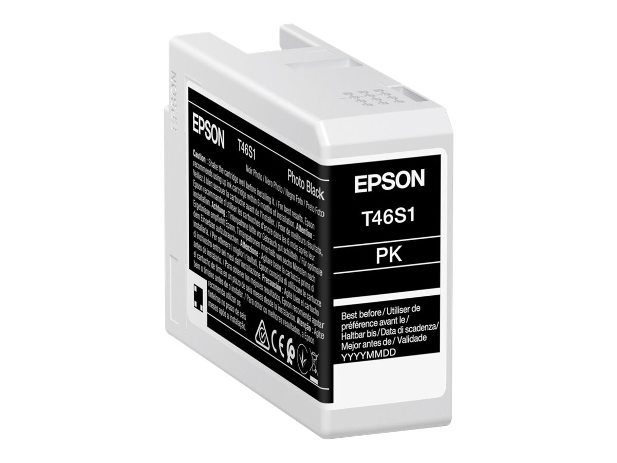 Epson T46S1 - 25 ml - photo noire - original - cartouche d'encre - pour SureColor P706, SC-P700, SC-P700 Mirage Bundling - C13T46S100 - Cartouches d'encre Epson