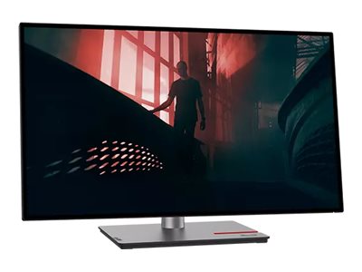 Lenovo ThinkVision P27h-30 - Écran LED - 27" - 2560 x 1440 QHD @ 60 Hz - IPS - 350 cd/m² - 1000:1 - 4 ms - HDMI, DisplayPort, USB-C - noir corbeau - 63A1GAT1EU - Écrans d'ordinateur