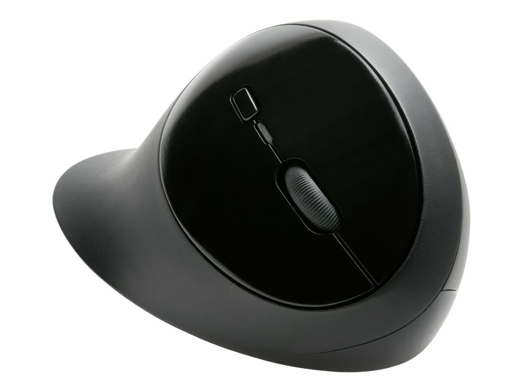 Kensington Pro Fit Ergo Wireless Mouse - Souris - ergonomique - 5 boutons - sans fil - 2.4 GHz, Bluetooth 4.0 LE - récepteur sans fil USB - noir - Pour la vente au détail - K75404EU - Souris