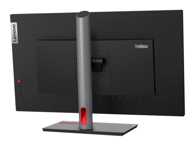Lenovo ThinkVision P27h-30 - Écran LED - 27" - 2560 x 1440 QHD @ 60 Hz - IPS - 350 cd/m² - 1000:1 - HDR10 - 4 ms - HDMI, DisplayPort, USB-C - noir corbeau - avec ThinkVision MC 60 monitor webcam - 63A1ZAT1EU - Écrans d'ordinateur