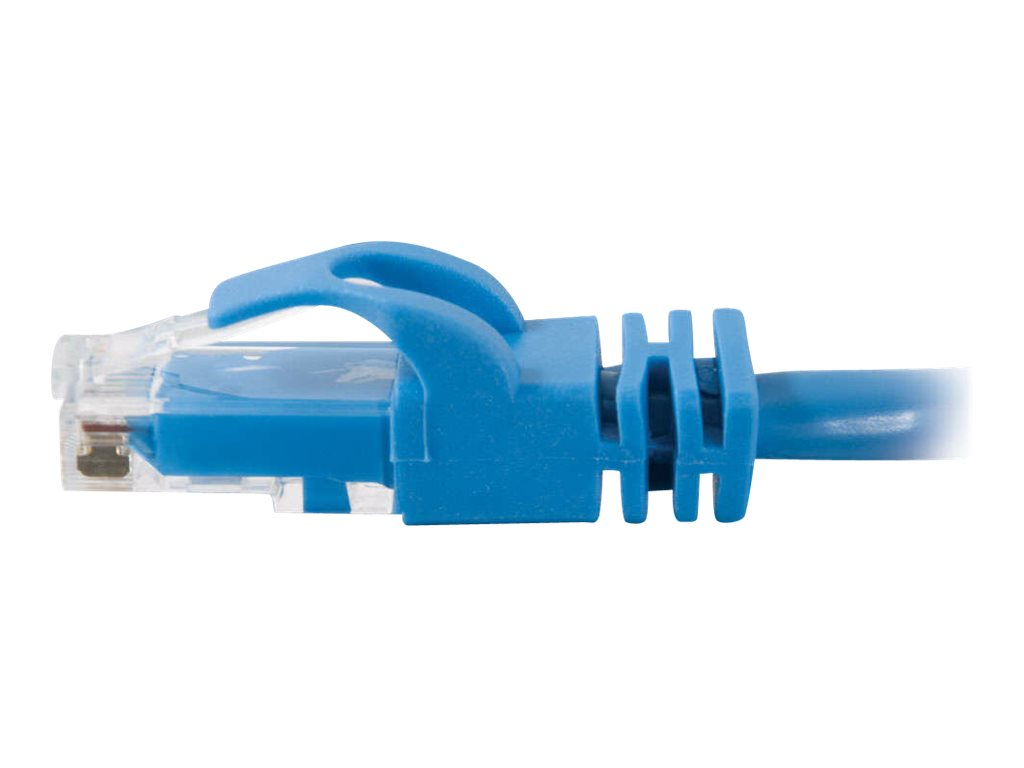 C2G Cat6 Booted Unshielded (UTP) Network Patch Cable - Cordon de raccordement - RJ-45 (M) pour RJ-45 (M) - 1 m - UTP - CAT 6 - moulé, sans crochet, bloqué - bleu - 83386 - Câbles de raccordement