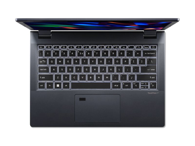 Acer TravelMate P4 13 TMP413-51-TCO - Intel Core i7 - 1355U / jusqu'à 5 GHz - Win 11 Pro - Carte graphique Intel Iris Xe - 16 Go RAM - 512 Go SSD - 13.3" IPS 1920 x 1200 - Wi-Fi 6E - bleu ardoise - clavier : Français - NX.B54EF.002 - Ordinateurs portables