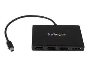 StarTech.com Splitter multi-écrans Mini DisplayPort vers 4x DisplayPort - Hub MST à 4 ports - Répartiteur Mini DP 1.2 vers 4x DP - Répartiteur video - 4 x DisplayPort - de bureau - MSTMDP124DP - Commutateurs KVM