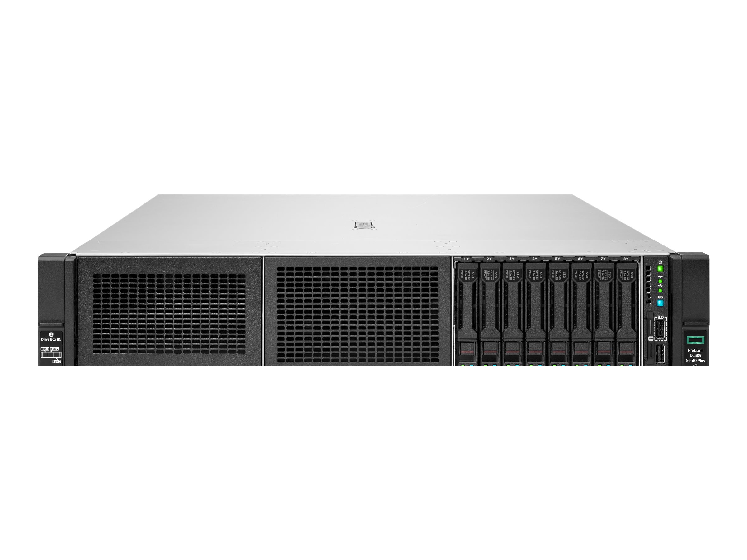 HPE ProLiant DL385 Gen10 Plus V2 Base - Serveur - Montable sur rack 2U - 2 voies - 1 x EPYC 7313 / jusqu'à 3.7 GHz - RAM 32 Go - SATA/SAS/NVMe - hot-swap 2.5" baie(s) - aucun disque dur - 10 Gigabit Ethernet - moniteur : aucun - P55284-421 - Serveurs rack