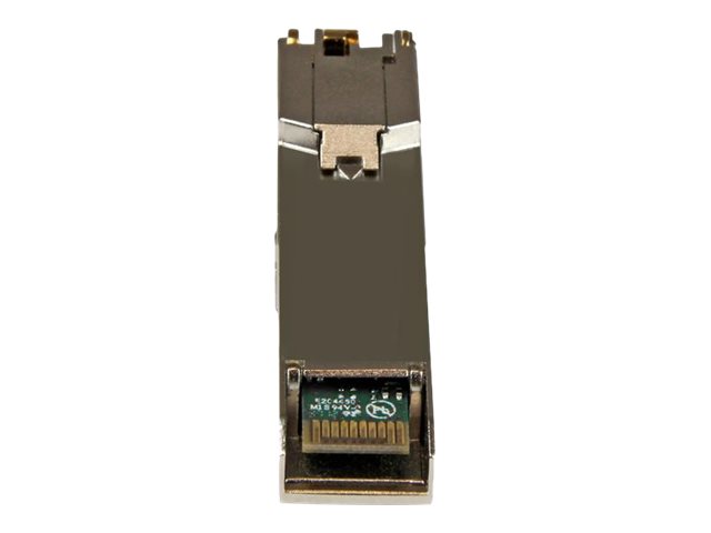 StarTech.com Paquet de 10 modules de transceiver SFP Gigabit RJ45 en cuivre - Compatible Cisco GLC-T - Mini-GBIC en vrac - 1000Base-T - Module transmetteur SFP (mini-GBIC) (équivalent à : Cisco GLC-T) - 1GbE - 1000Base-T - RJ-45 - jusqu'à 100 m (pack de 10) - GLCT10PKST - Transmetteurs SFP