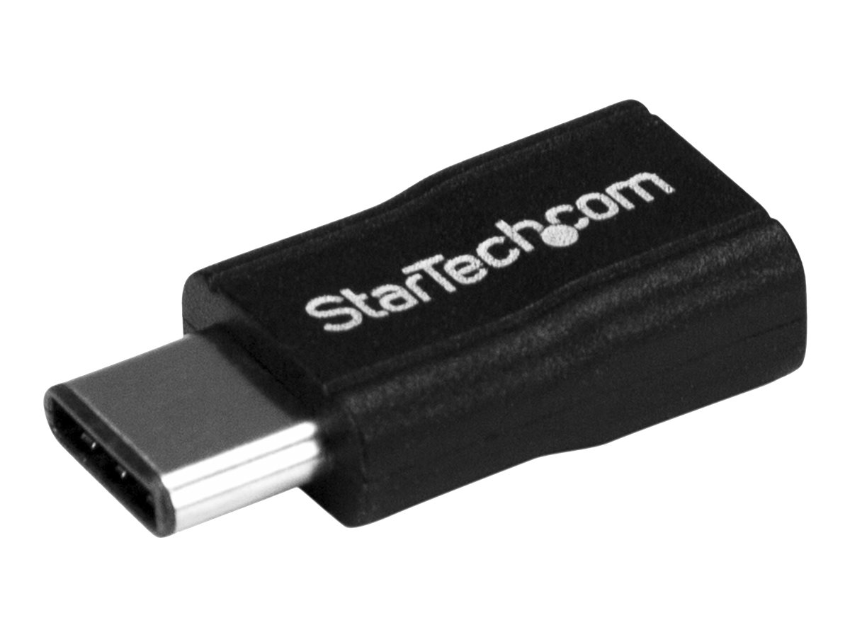 StarTech.com Adaptateur USB 2.0 USB-C vers Micro USB - M/F - Convertisseur USB Type-C pour Nokia N1, Nexus 6P/5X et plus - Adaptateur USB - 24 pin USB-C (M) pour Micro-USB de type B (F) - USB 2.0 - noir - USB2CUBADP - Câbles USB