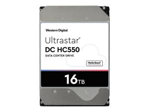 WD Ultrastar DC HC550 WUH721816ALE6L4 - Disque dur - 16 To - interne - 3.5" - SATA 6Gb/s - 7200 tours/min - mémoire tampon : 512 Mo - 0F38462 - Disques durs internes