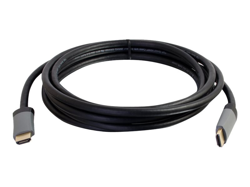 C2G 40ft 4K HDMI Cable with Ethernet - High Speed - In-Wall CL-2 Rated - Câble HDMI avec Ethernet - HDMI mâle pour HDMI mâle - 12.2 m - blindé - noir - support 4K - 50635 - Accessoires pour systèmes audio domestiques