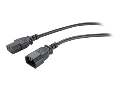 APC - Câble d'alimentation - power IEC 60320 C13 pour IEC 60320 C14 - 2.4 m - noir - pour P/N: SCL500RMI1UC, SCL500RMI1UNC, SMTL750RMI2UC, SRT1500RMXLI, SRT1500XLI, SRT2200XLI-KR - AP9870 - Câbles d'alimentation