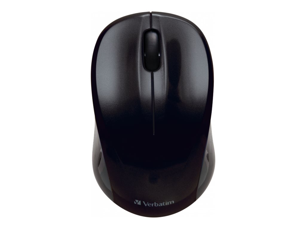 Verbatim Wireless Mouse GO NANO - Souris - optique - sans fil - RF - récepteur sans fil USB - noir - 49042 - Souris