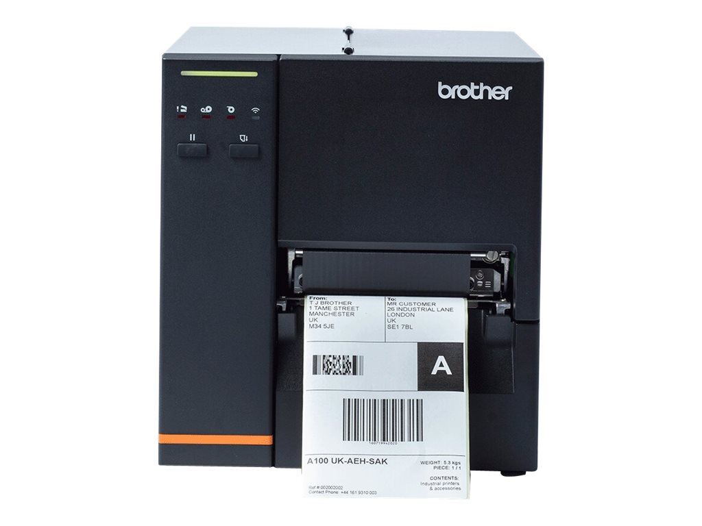 Brother TJ-4120TN - Imprimante d'étiquettes - thermique direct/transfert thermique - Rouleau (12 cm) - 300 ppp - jusqu'à 178 mm/sec - USB 2.0, LAN, série, hôte USB - TJ4120TNZ1 - Imprimantes thermiques