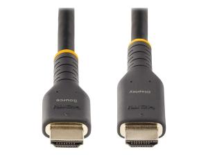 StarTech.com Câble HDMI Actif de 7m - HDMI 2.0 4K 60Hz UHD - Robuste - High speed - câble HDMI avec Ethernet - HDMI mâle pour HDMI mâle - 7 m - noir - RH2A-7M-HDMI-CABLE - Câbles HDMI