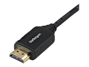 StarTech.com Câble HDMI grande vitesse haute qualité avec Ethernet de 50 cm - Cordon HDMI 4K 60 Hz - Câble HDMI 2.0 certifié (HDMM50CMP) - Câble HDMI avec Ethernet - HDMI mâle pour HDMI mâle - 50 cm - noir - pour P/N: KITBXDOCKPEU, KITBXDOCKPNA, KITBXDOCKPUK, KITBZDOCK, USBC-HDMI-CDP2HD4K60 - HDMM50CMP - Accessoires pour systèmes audio domestiques