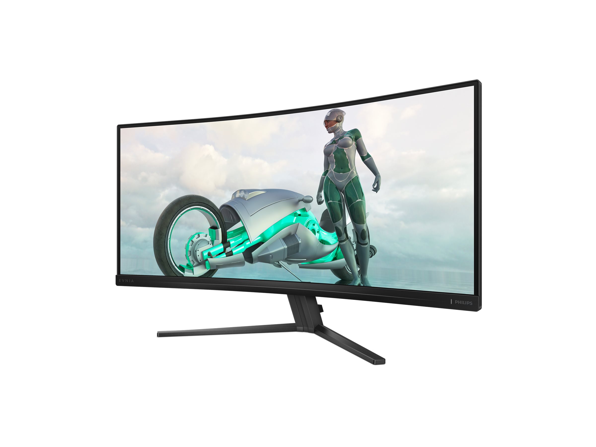 Philips Evnia 3000 34M2C3500L - Écran LED - jeux - incurvé - 34" - 3440 x 1440 WQHD @ 180 Hz - Fast VA - 300 cd/m² - 4000:1 - HDR10 - 0.03 ms - 2xHDMI, DisplayPort - Charbon - 34M2C3500L/00 - Écrans d'ordinateur