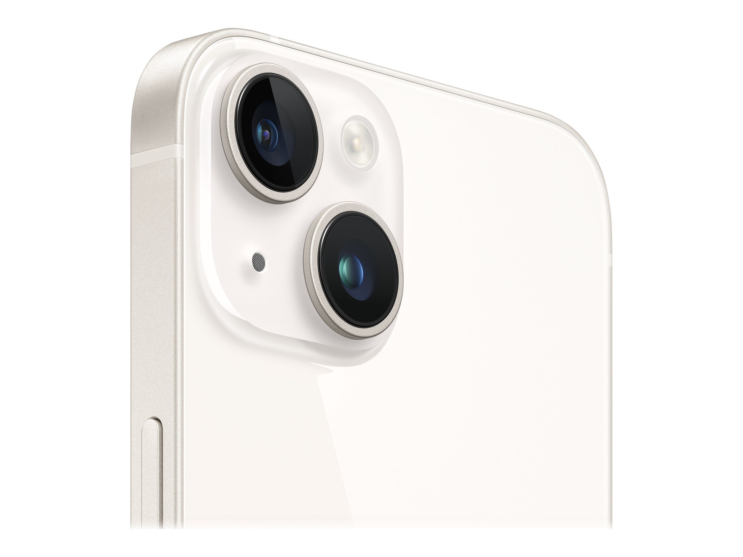 Apple iPhone 14 - 5G smartphone - double SIM / Mémoire interne 256 Go - écran OEL - 6.1" - 2532 x 1170 pixels - 2x caméras arrière 12 MP, 12 MP - front camera 12 MP - lumière des étoiles - MPW43ZD/A - iPhone