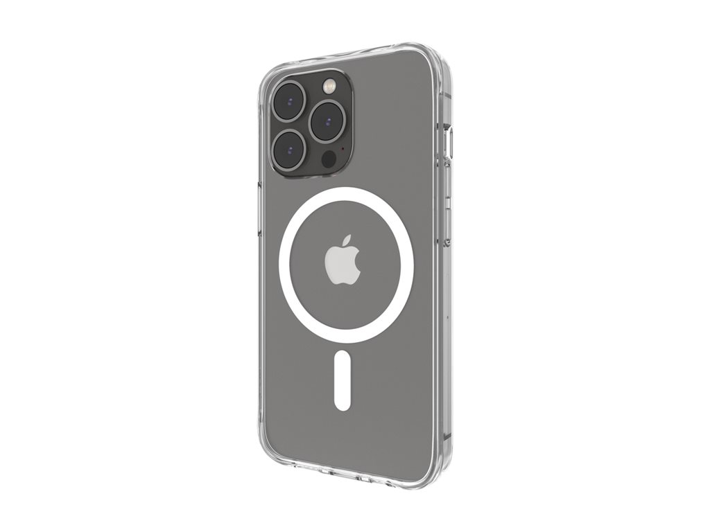 Belkin SheerForce Magnetic Anti-Microbial - Coque de protection pour téléphone portable - compatibilité avec MagSafe - clair - mince, léger - pour Apple iPhone 12, 12 Pro - MSA002btCL - Coques et étuis pour téléphone portable