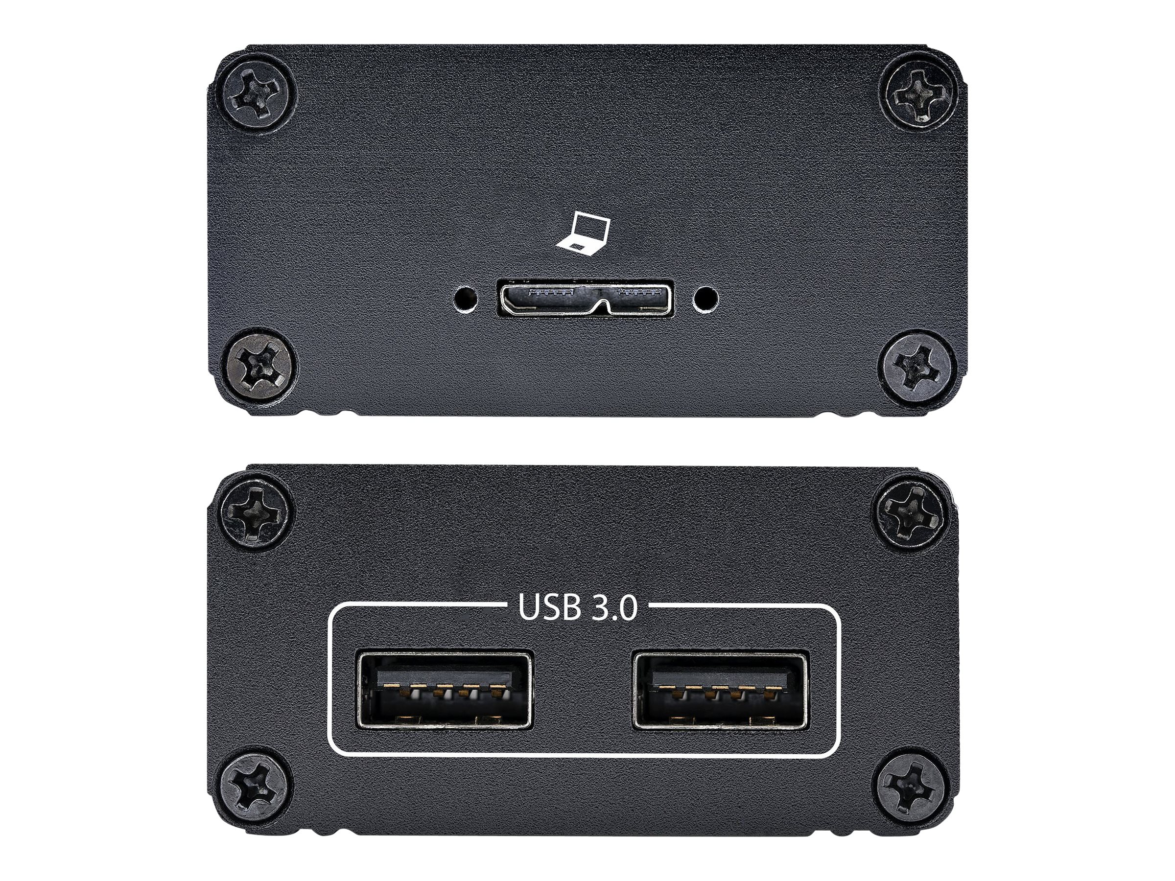 StarTech.com 2-Port USB 3.0 Extender over OM3 Multimode Fiber, LC/LC, 2x 5Gbps USB-A Hub, 350m (1150ft) Range, Durable USB Fiber Optic Extender, Incl. 2x 10G MMF SFP+ modules - Optical USB Extender (F35023-USB-EXTENDER) - Câble de rallonge USB - USB 3.0 - plus de CAT 5e - 2 ports - jusqu'à 350 m - Conformité TAA - F35023-USB-EXTENDER - Prolongateurs de signal