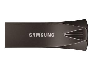 Samsung BAR Plus MUF-64BE4 - Clé USB - 64 Go - USB 3.1 Gen 1 - gris titan - MUF-64BE4/APC - Lecteurs flash