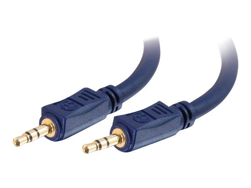 C2G Velocity - Câble audio - mini-phone stereo 3.5 mm mâle pour mini-phone stereo 3.5 mm mâle - 10 m - blindé - 80300 - Accessoires pour systèmes audio domestiques