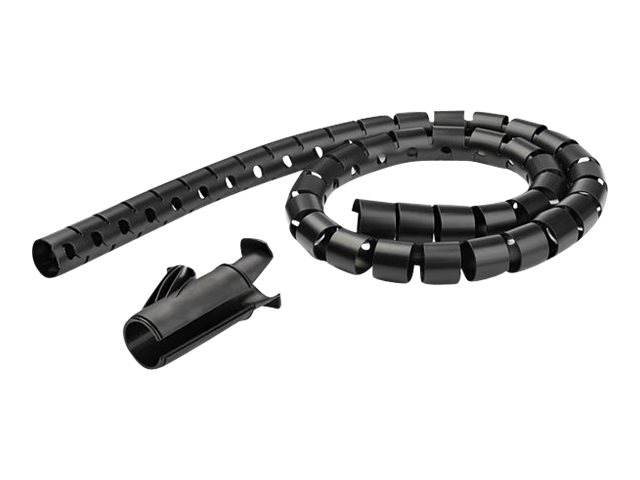 StarTech.com Gaine spirale range-câble en noir - 2,5 m - Diamètre de 45 mm - Avec outil pour insérer les câbles (CMSCOILED4) - Kit de gaines pour câbles - noir - 2.5 m - CMSCOILED4 - Accessoires pour ordinateur de bureau
