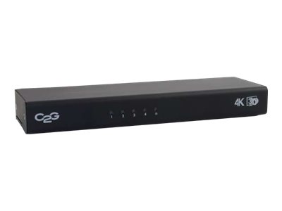 C2G 4-Port HDMI Splitter with HDCP - Répartiteur vidéo/audio - 4 x HDMI - de bureau - 89023 - Commutateurs KVM