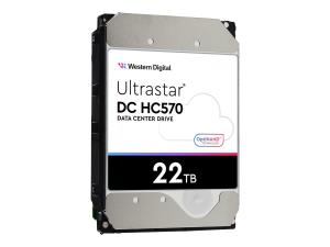 WD Ultrastar DC HC570 - Disque dur - 22 To - interne - 3.5" - SAS 12Gb/s - 7200 tours/min - mémoire tampon : 512 Mo - 0F48052 - Disques durs internes