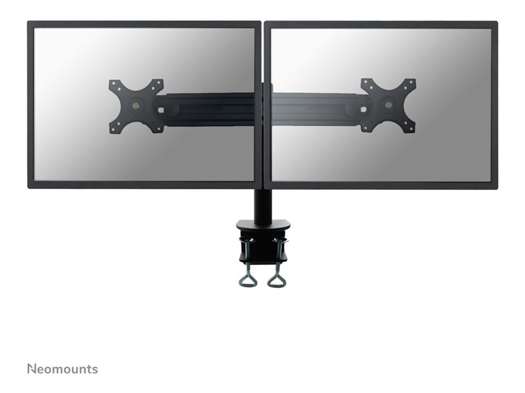 Neomounts FPMA-D700D - Kit de montage - pleine action - pour 2 écrans LCD - noir - Taille d'écran : 19"-30" - pinces montables, montrable sur bureau - FPMA-D700D - Accessoires pour écran