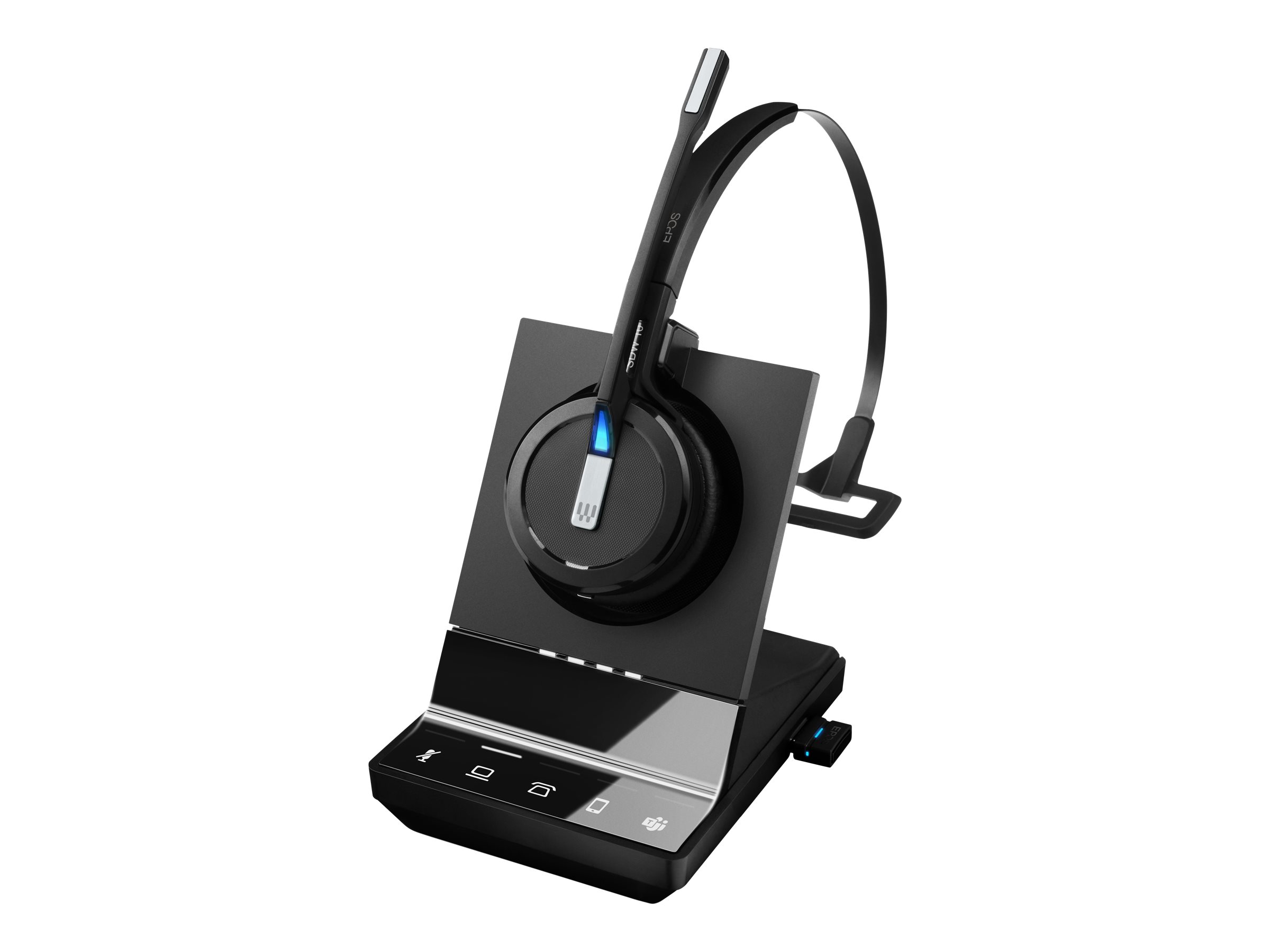 EPOS IMPACT SDW 5016T - Système de casque - sur-oreille - convertible - DECT - sans fil, filaire - noir - Certifié pour Microsoft Teams, Optimisé pour la CU - 1001035 - Écouteurs