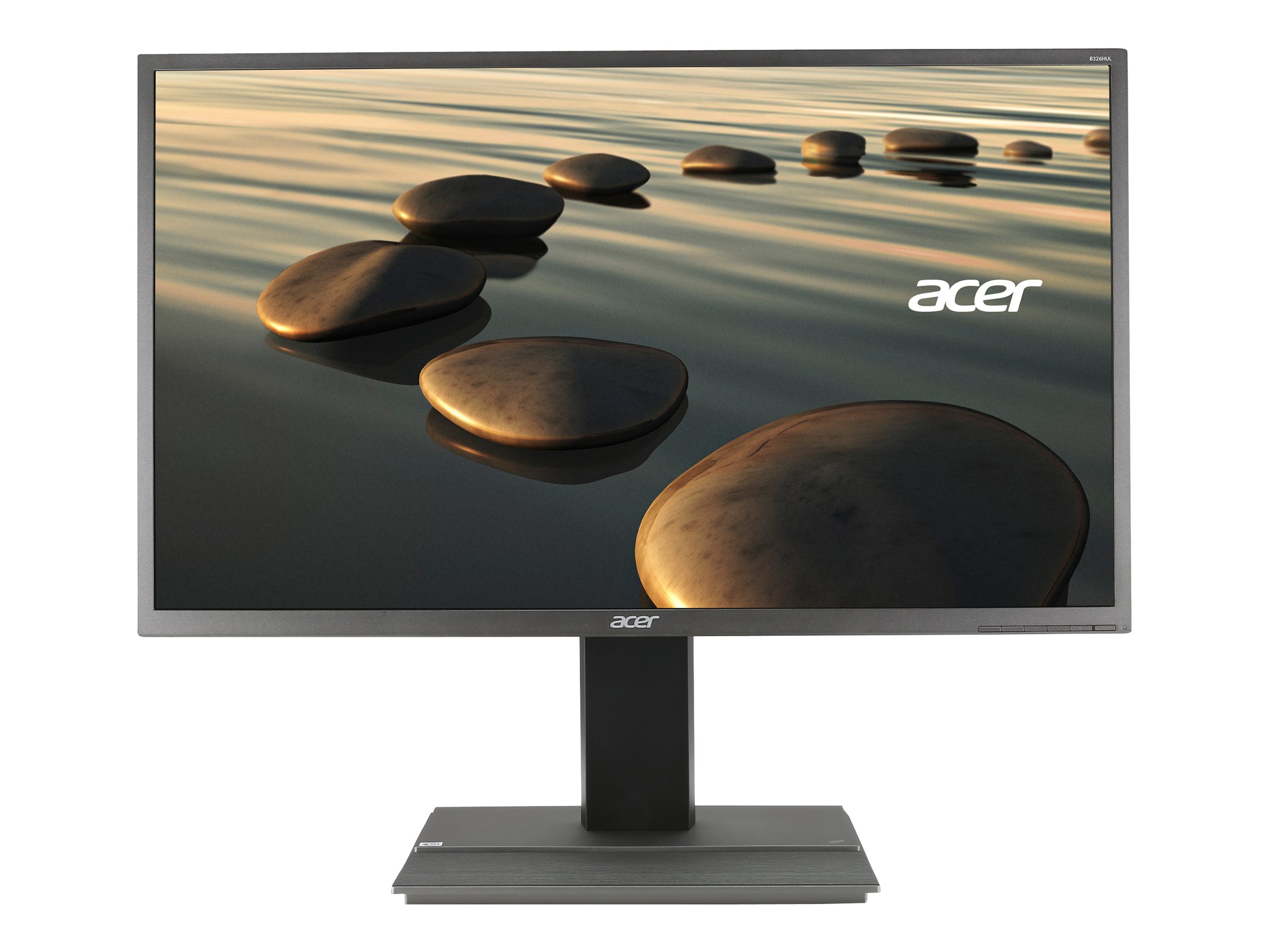 Acer B326HUL - Écran LED - 32" - 2560 x 1440 - A-MVA - 300 cd/m² - 6 ms - HDMI, DVI, DisplayPort - haut-parleurs - gris foncé - UM.JB6EE.001 - Écrans d'ordinateur