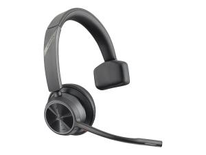 Poly Voyager 4310 - Voyager 4300 UC series - micro-casque - sur-oreille - Bluetooth - sans fil, filaire - USB-C - noir - certifié Zoom, Certifié pour Microsoft Teams - 77Y96AA - Écouteurs
