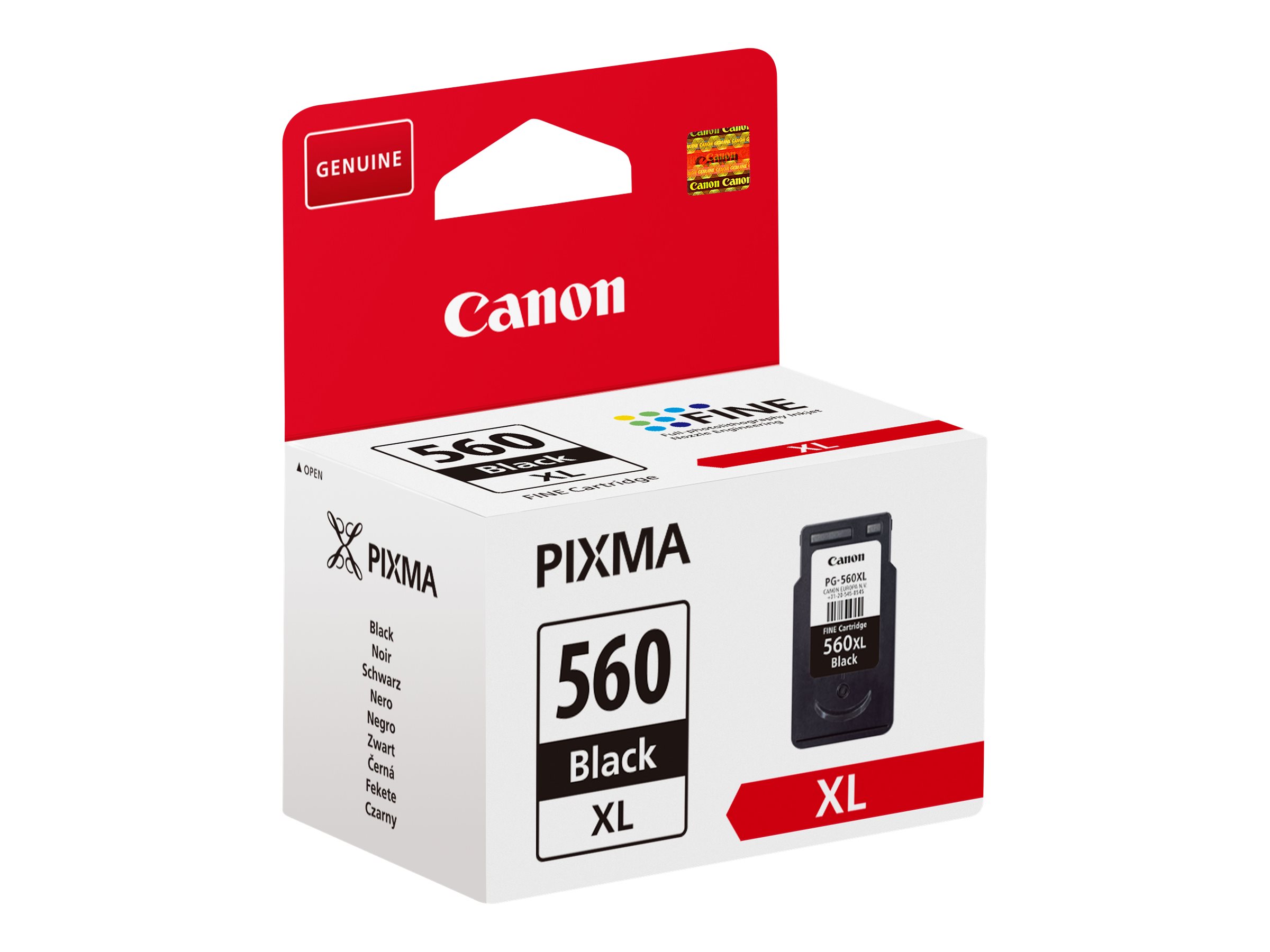 Canon PG-560XL - Noir - original - cartouche d'encre - pour PIXMA TS5350, TS5351, TS5352, TS5353, TS7450, TS7451 - 3712C001 - Cartouches d'encre Canon