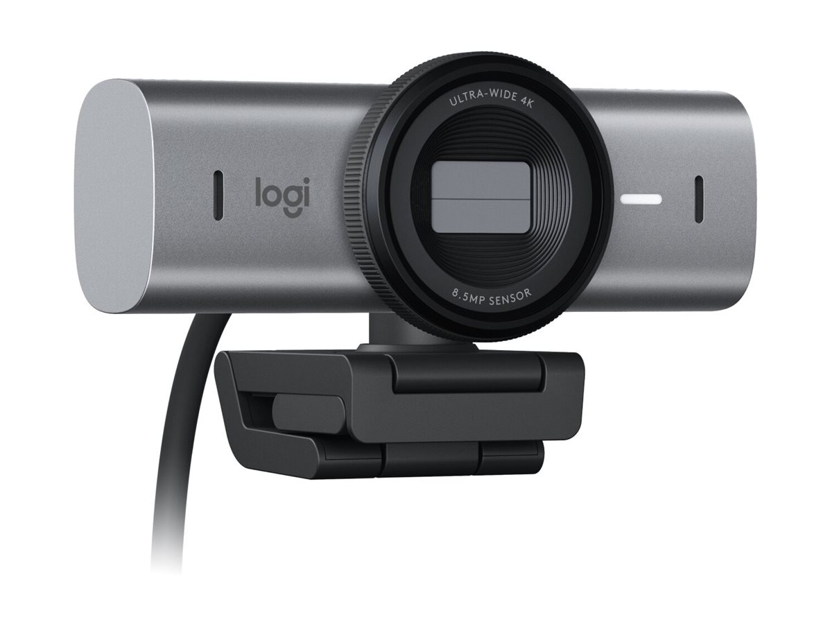 Logitech Master Series MX Brio - Caméra de diffusion en direct - couleur - 8,5 MP - 3840 x 2160 - 4K, 1080p - audio - USB-C - 960-001559 - Webcams