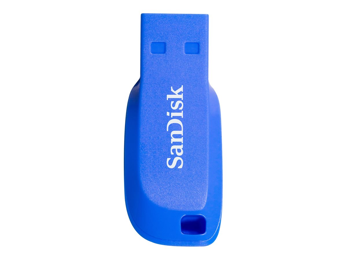 SanDisk Cruzer Blade - Clé USB - 32 Go - USB 2.0 - bleu électrique - SDCZ50C-032G-B35BE - Lecteurs flash