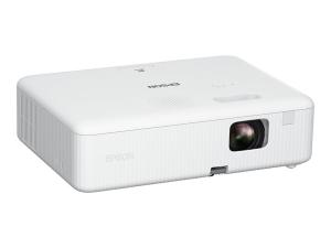 Epson CO-W01 - Projecteur 3LCD - portable - 3000 lumens (blanc) - 3000 lumens (couleur) - WXGA (1280 x 800) - 16:10 - blanc et noir - V11HA86040 - Projecteurs numériques