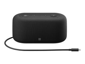 Microsoft Audio Dock - Haut-parleur/station d'accueil - filaire - USB-C - noir mat - Certifié pour Microsoft Teams - IVF-00008 - Speakerphones