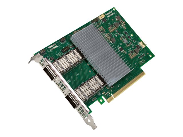 Intel E810-2CQDA2 - Adaptateur réseau - PCIe 4.0 x16 - QSFP28 x 2 - E8102CQDA2G1P5 - Adaptateurs réseau PCI-e