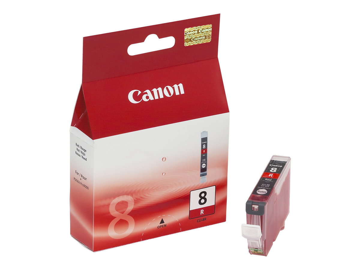 Canon CLI-8R - 13 ml - rouge - original - réservoir d'encre - pour PIXMA Pro9000, Pro9000 Mark II - 0626B001 - Cartouches d'encre Canon