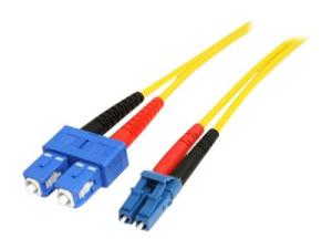 StarTech.com 1m Fiber Optic Cable - Single-Mode Duplex 9/125 - LSZH - LC/SC - OS1 - LC to SC Fiber Patch Cable (SMFIBLCSC1) - Câble réseau - mode unique LC (M) pour mode unique SC (M) - 1 m - fibre optique - duplex - pour P/N: SFPGLCSXMMST - SMFIBLCSC1 - Câblesenfibres