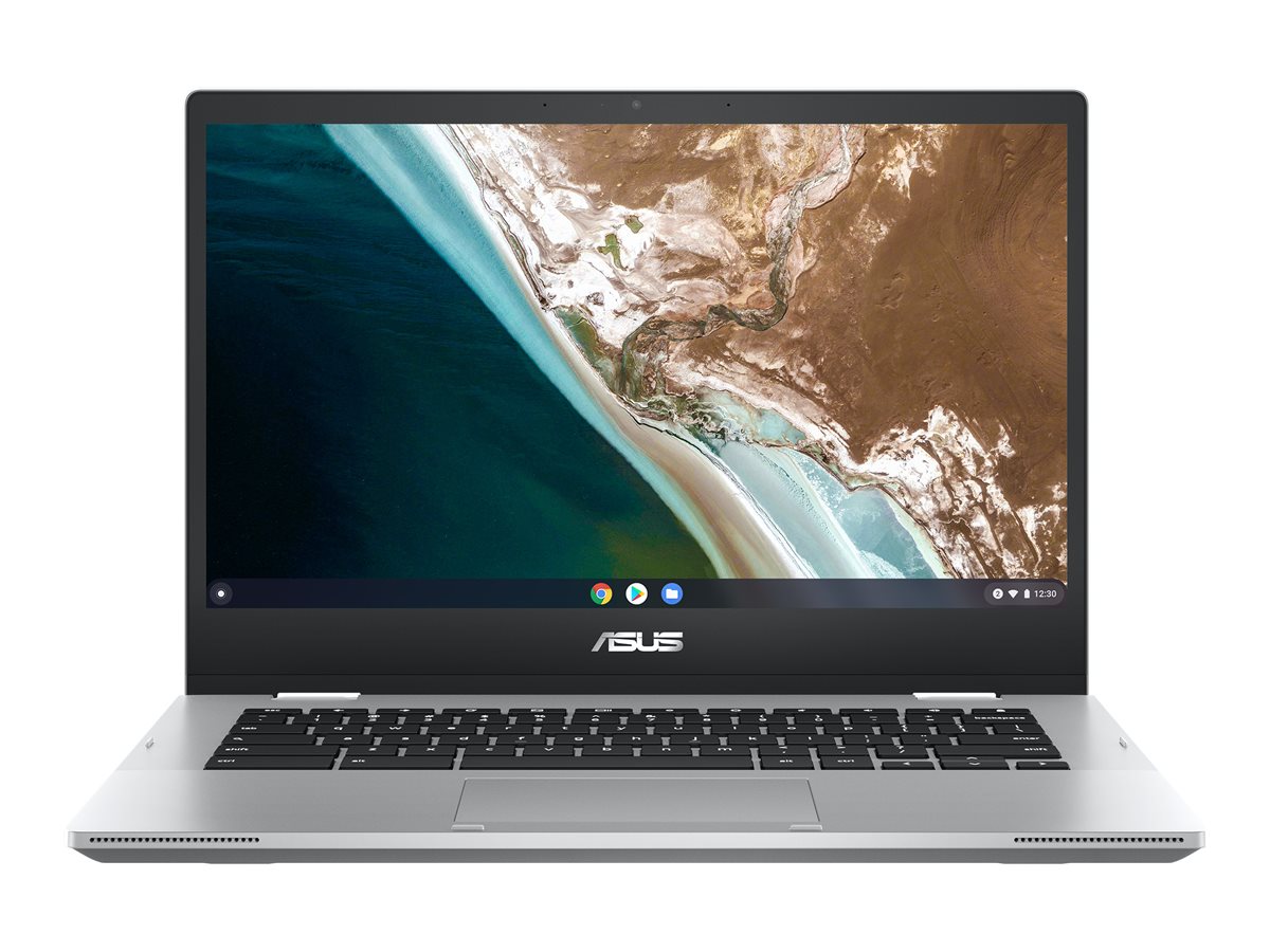 ASUS Chromebook Flip CX1 CX1400FKA-EC0117 - Conception inclinable - Intel Celeron - N6000 / jusqu'à 3.3 GHz - Chrome OS - UHD Graphics - 8 Go RAM - 64 Go eMMC - 14" écran tactile 1920 x 1080 (Full HD) - Wi-Fi 6 - argent transparent - 90NX05A1-M00430 - Netbook