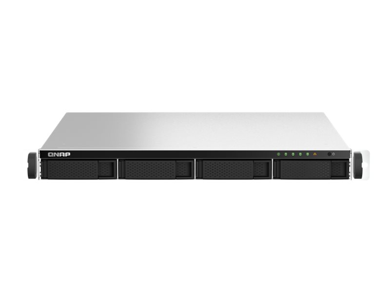 QNAP TS-464 - Serveur NAS - 4 Baies - rack-montable - SATA 6Gb/s - RAID RAID 0, 1, 5, 6, 10, JBOD - RAM 8 Go - 2.5 Gigabit Ethernet - iSCSI support - 1U - TS-464U-8G - NAS