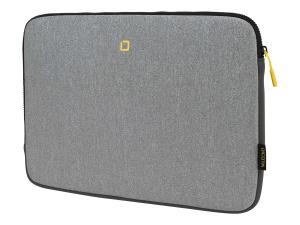 DICOTA Skin FLOW - Housse d'ordinateur portable - 13" - 14.1" - gris, jaune - D31743 - Sacoches pour ordinateur portable