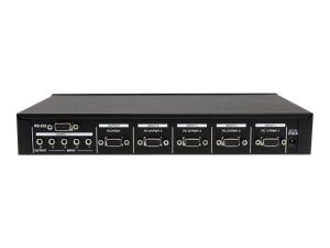 StarTech.com Commutateur audio / video VGA 4 ports avec controle RS232 - Répartiteur vidéo/audio - de bureau - pour P/N: SVA5M3NEUA - VS410RVGAA - Commutateurs KVM