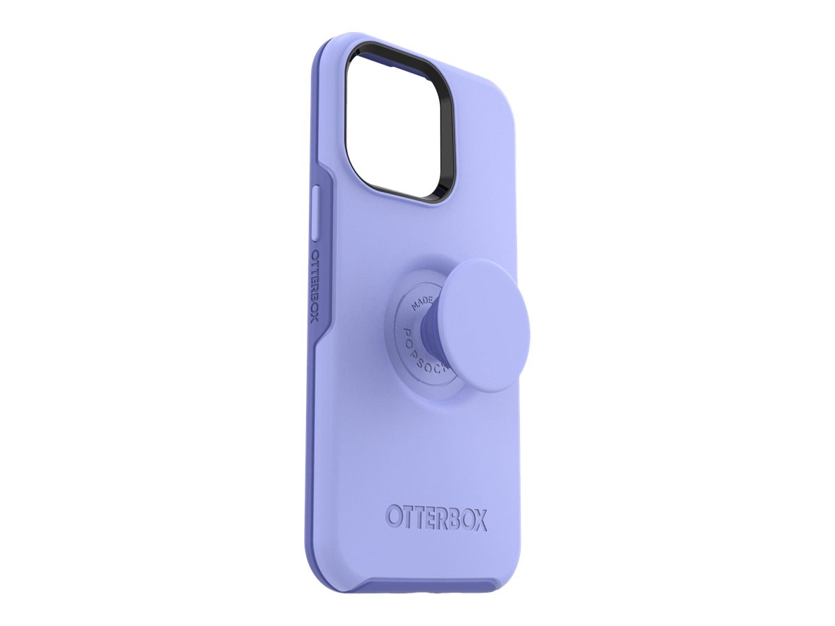 OtterBox Otter + Pop Symmetry Series - Coque de protection pour téléphone portable - antimicrobien - polycarbonate, caoutchouc synthétique - pervenche - pour Apple iPhone 14 Pro Max - 77-88775 - Coques et étuis pour téléphone portable