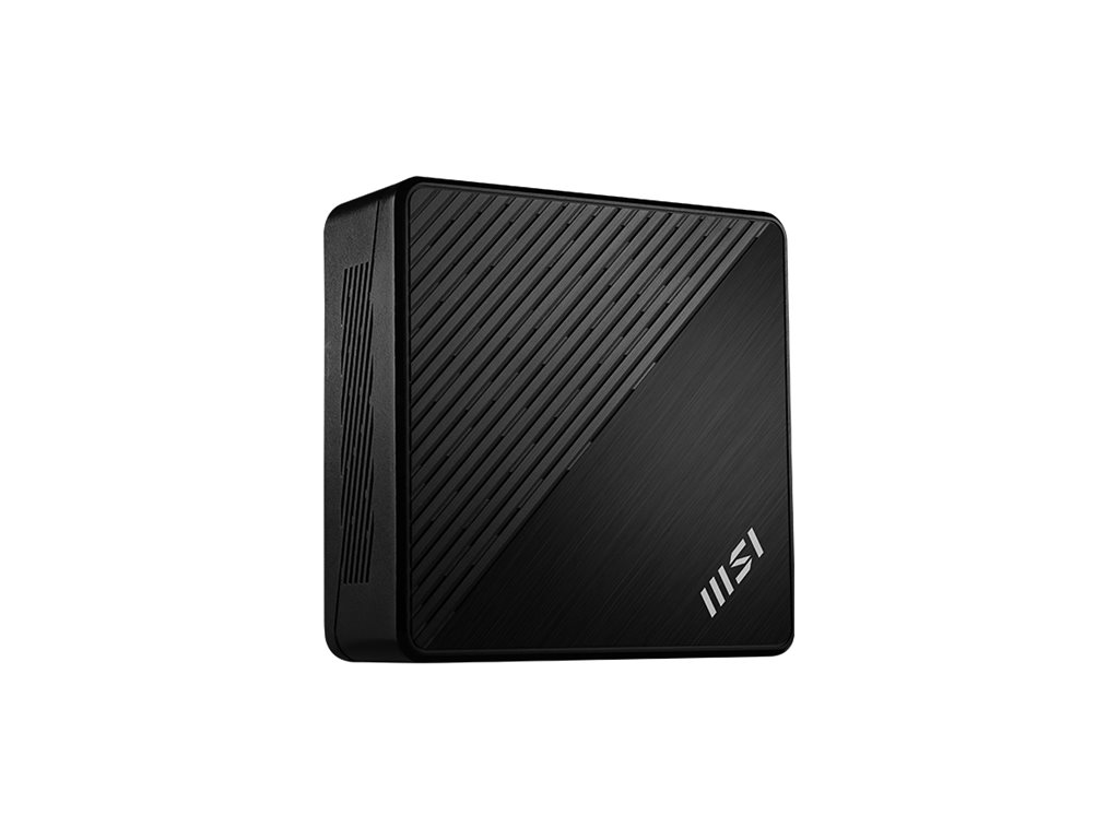 MSI Cubi N ADL 002EU - Mini PC Celeron N100 / jusqu'à 3.4 GHz - RAM 4 Go - SSD 128 Go - NVMe - UHD Graphics - Gigabit Ethernet - Win 11 Pro - moniteur : aucun - noir - 9S6-B0A911-096 - Ordinateurs de bureau