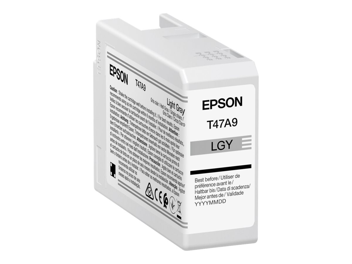 Epson T47A9 - 50 ml - gris clair - original - cartouche d'encre - pour SureColor SC-P900, SC-P900 Mirage Bundling - C13T47A900 - Cartouches d'encre Epson