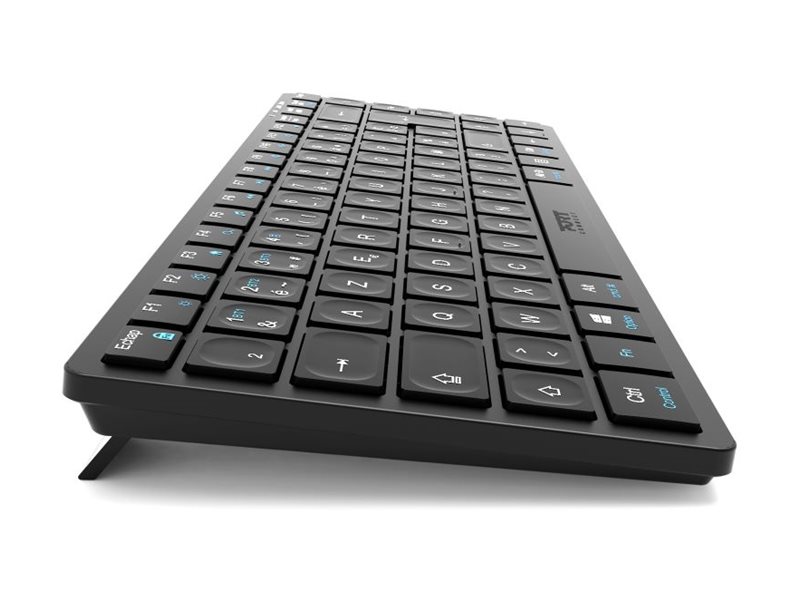 PORT Connect - Clavier - mini - sans fil - 2.4 GHz, Bluetooth 5.0 - AZERTY - Français - 911001FR - Claviers