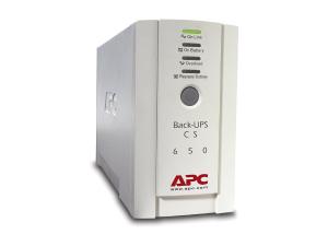 APC Back-UPS CS 650 - Onduleur - CA 230 V - 400 Watt - 650 VA - RS-232, USB - connecteurs de sortie : 4 - beige - BK650EI - UPS autonomes