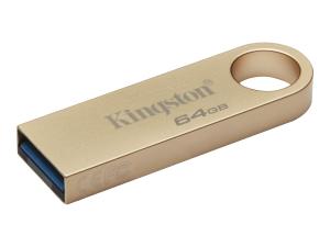 Kingston DataTraveler SE9 G3 - Clé USB - 64 Go - USB 3.2 Gen 1 - or - DTSE9G3/64GB - Lecteurs flash