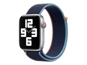 Apple 44mm Sport Loop - Bracelet de montre pour montre intelligente - taille Regular - marine profond - pour Watch Hermès Series 7, Hermès Series 9, Nike Series 7, Series 10, Series 8, Series 9 - MYA82ZM/A - accessoires divers